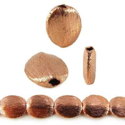 9.5x8mm Copper Brushed Oval 8 inch 22 pcs (ONLINE ORDER ONLY)