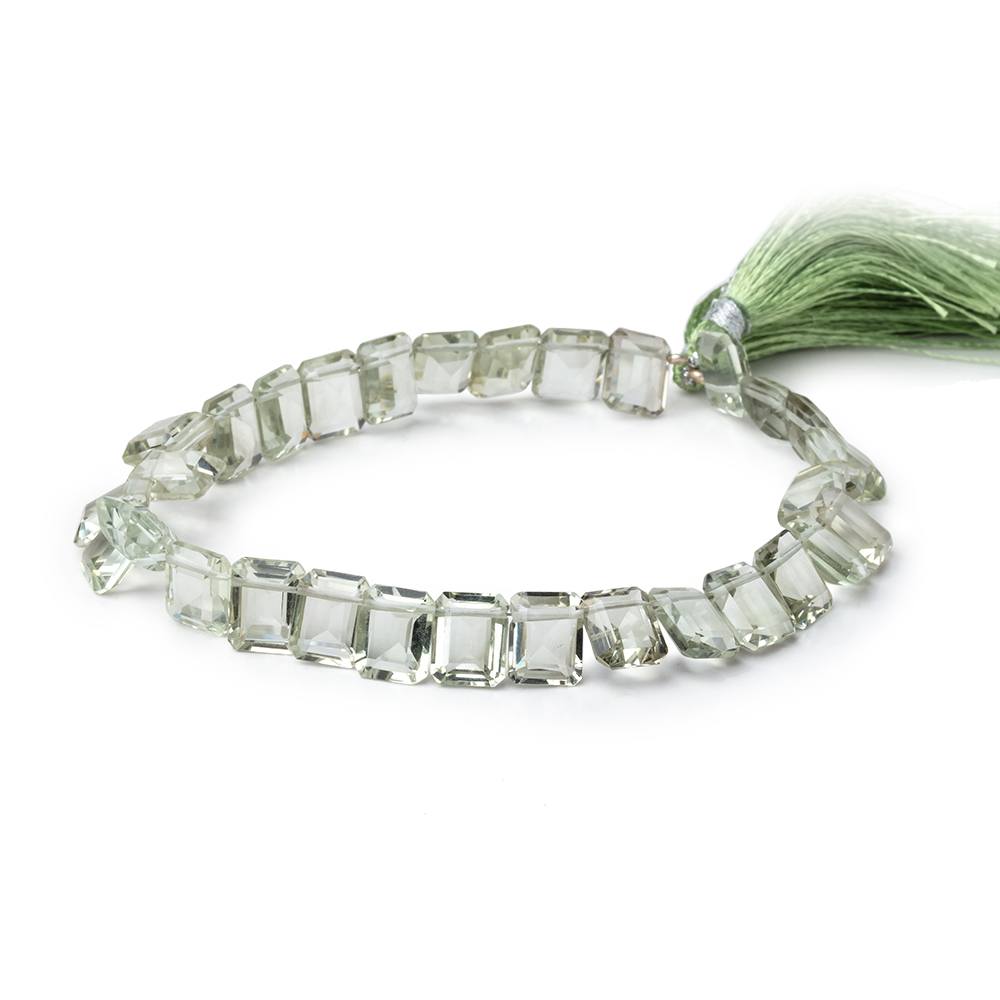 9.5x8mm Prasiolite Emerald Cut Rectangles 9 inch 30 Beads AA (ONLINE ORDER ONLY)