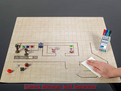 Reversible Battlemat™ 1" Squares & 1" Hexes (23 ½" x 26" Playing Surface) (Online Only)