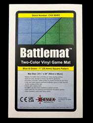 [Preorder] Battlemat™ 1" Reversible Blue-Green Squares (23 ½" x 26" Playing Surface) (Online Only)