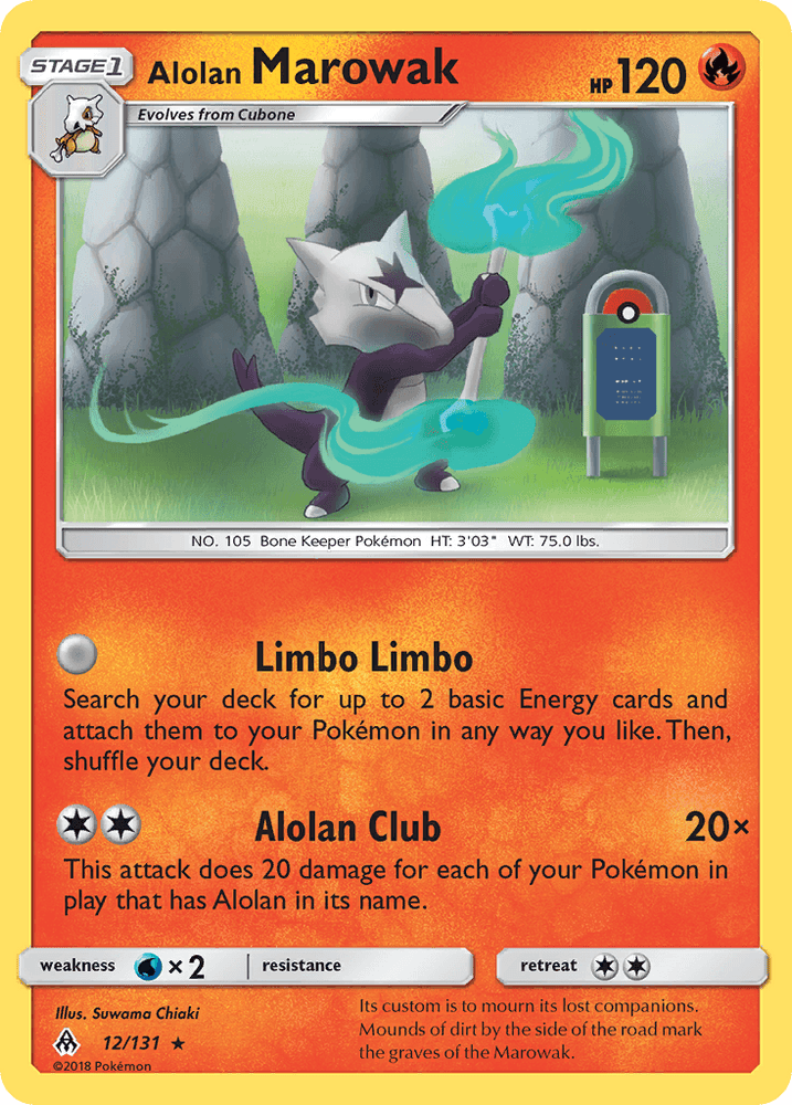 Alolan Marowak (12/131) [Sun & Moon: Forbidden Light] (Online Only)