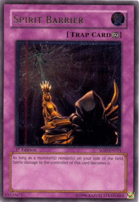 Spirit Barrier [SOD-EN051] Ultimate Rare (ONLINE ORDER ONLY)