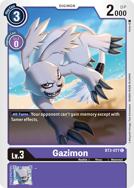 Gazimon [BT3-077] [Release Special Booster Ver.1.5] (ONLINE ORDER ONLY)