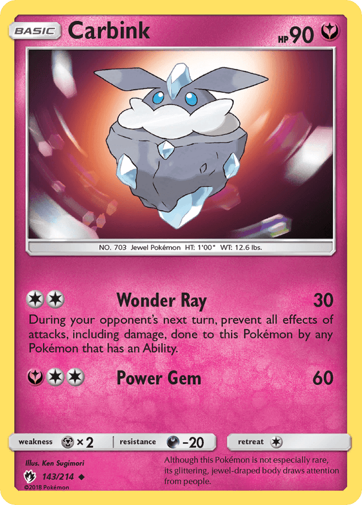 Carbink (143/214) [Sun & Moon: Lost Thunder] (Online Only)