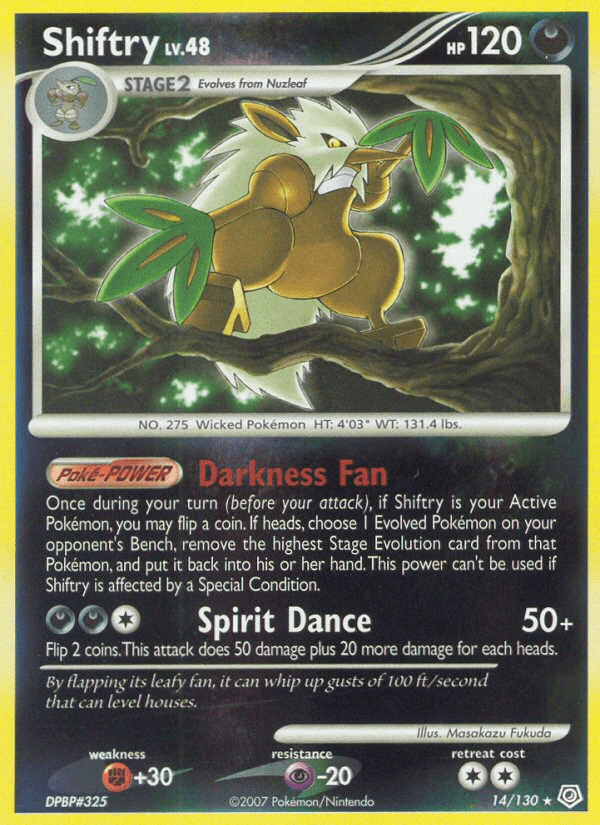 Shiftry (14/130) [Diamond & Pearl: Base Set] (Online Only)