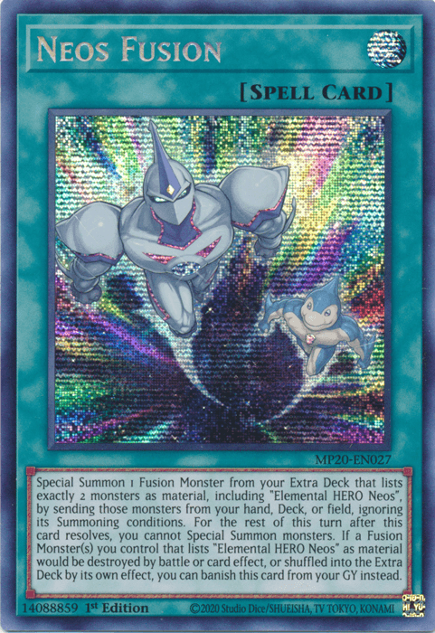 Neos Fusion [MP20-EN027] Prismatic Secret Rare (ONLINE ORDER ONLY)