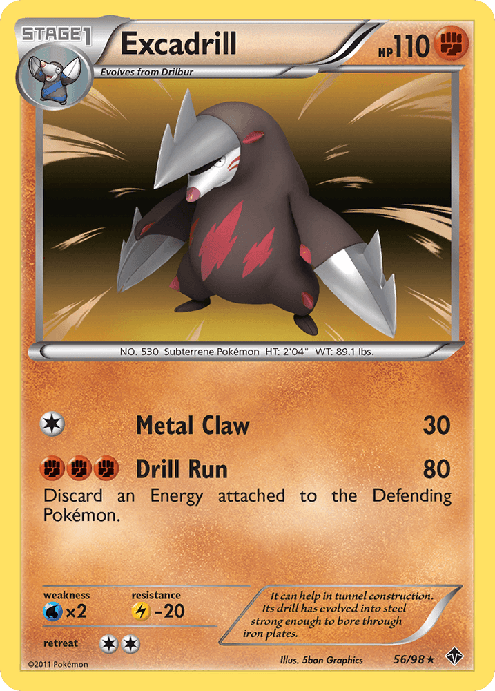 Excadrill (56/98) [Black & White: Emerging Powers] (Online Only)