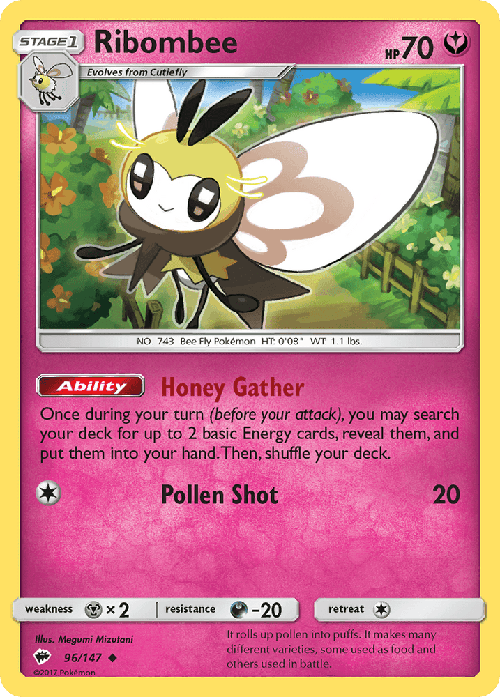Ribombee (96/147) [Sun & Moon: Burning Shadows] (Online Only)
