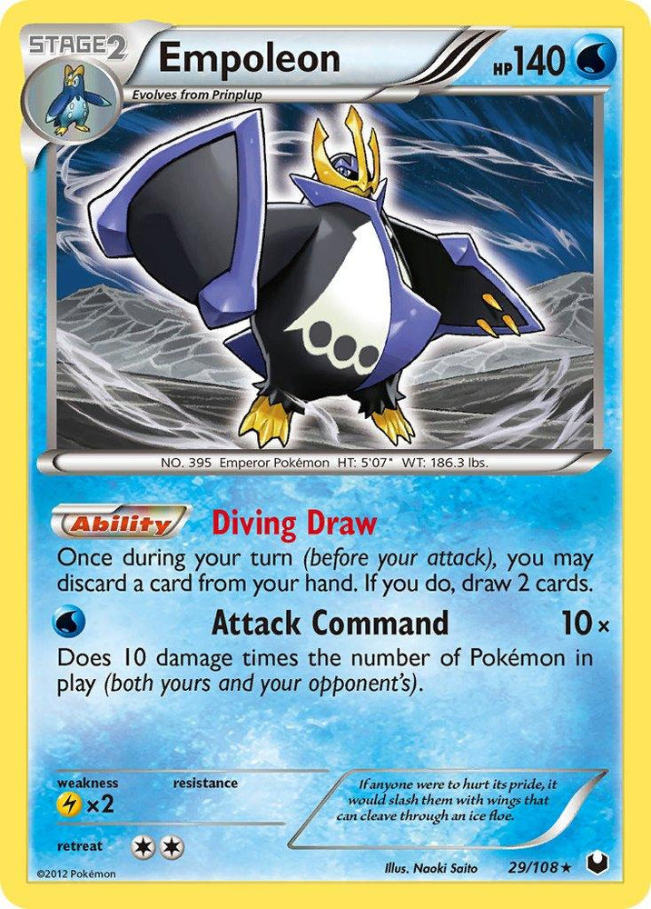 Empoleon (29/108) (Battle Arena Deck Exclusive) (Theme Deck Exclusive) [Black & White: Dark Explorers] (Online Only)