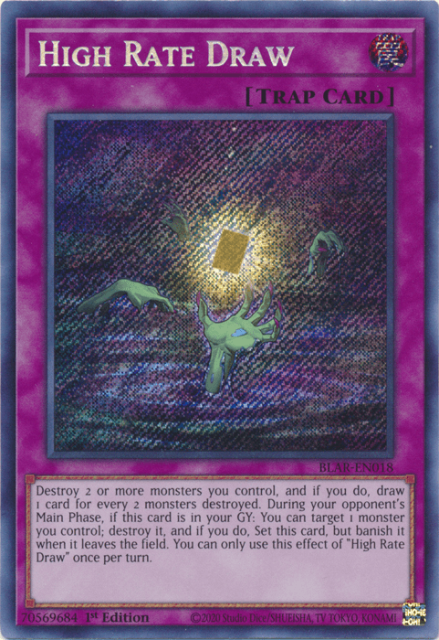 High Rate Draw [BLAR-EN018] Secret Rare (ONLINE ORDER ONLY)