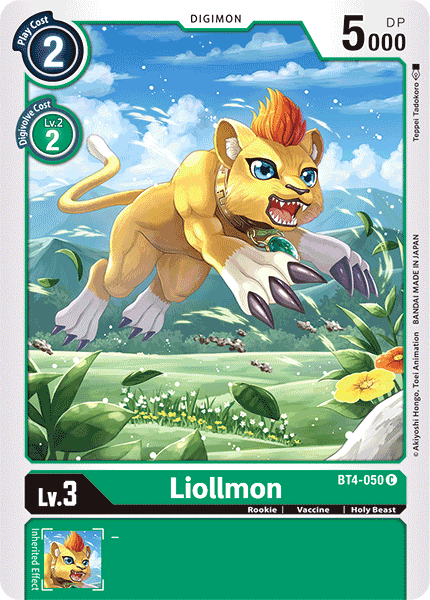 Liollmon [BT4-050] [Great Legend] (ONLINE ORDER ONLY)