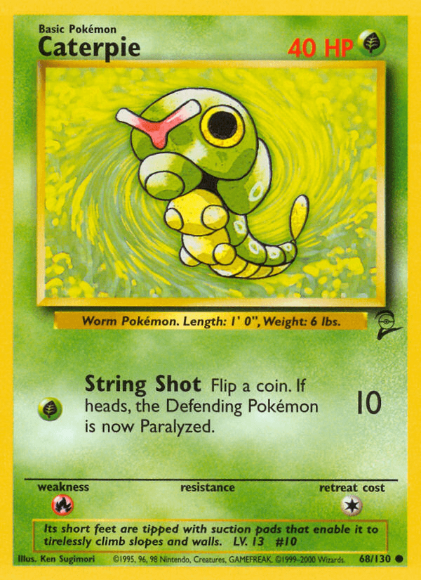 Caterpie (68/130) [Base Set 2] (Online Only)