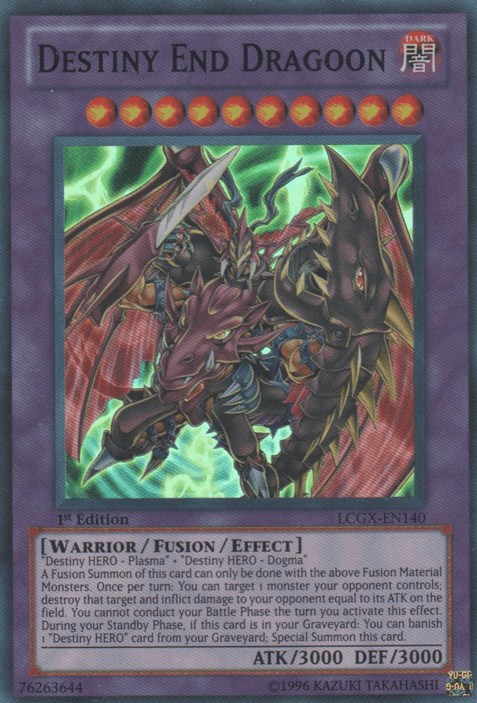 Destiny End Dragoon [LCGX-EN140] Super Rare (ONLINE ORDER ONLY)
