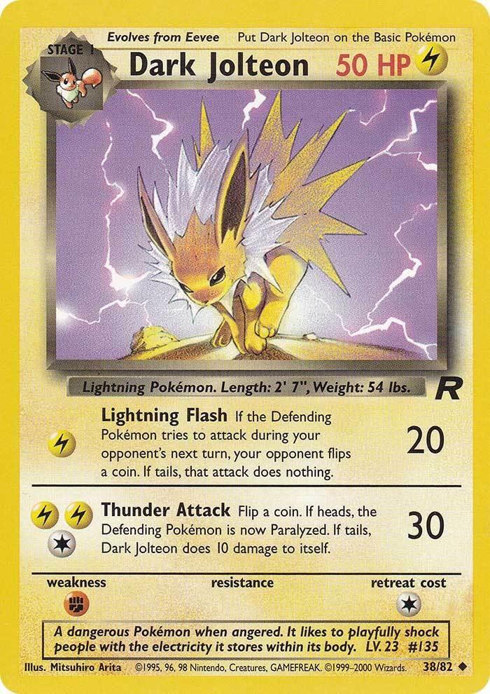 Dark Jolteon (38/82) [Team Rocket Unlimited] (Online Only)