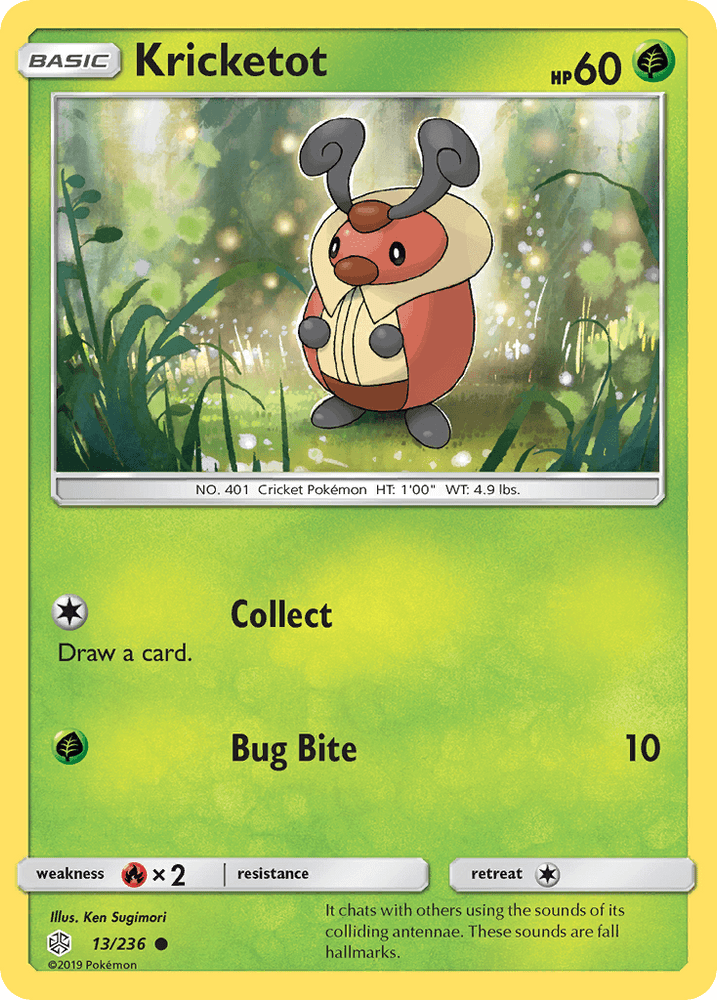 Kricketot (13/236) [Sun & Moon: Cosmic Eclipse] (Online Only)