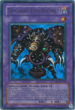 Thousand-Eyes Restrict [DB1-EN195] Ultra Rare (ONLINE ORDER ONLY)