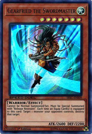 Gearfried the Swordmaster [SBSC-EN009] Ultra Rare (ONLINE ORDER ONLY)