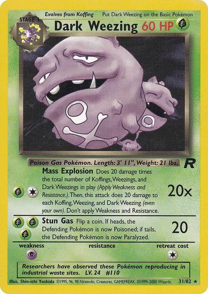 Dark Weezing (31/82) [Team Rocket Unlimited] (Online Only)