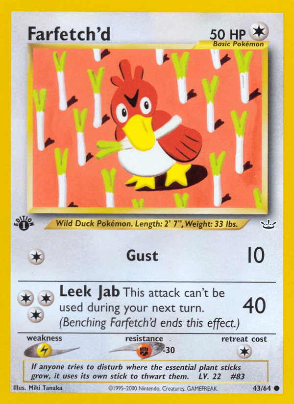 Farfetch'd (43/64) [Neo Revelation 1st Edition] (Online Only)