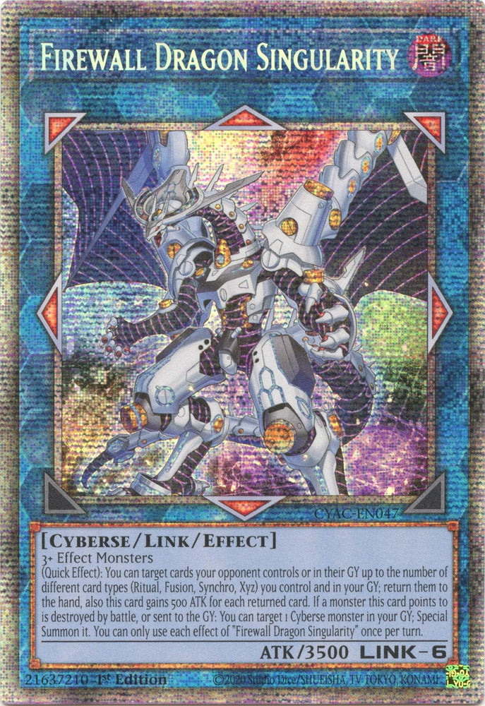 Firewall Dragon Singularity [CYAC-EN047] Starlight Rare (ONLINE ORDER ONLY)