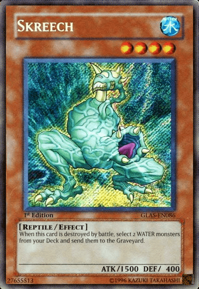 Skreech [GLAS-EN086] Secret Rare (ONLINE ORDER ONLY)