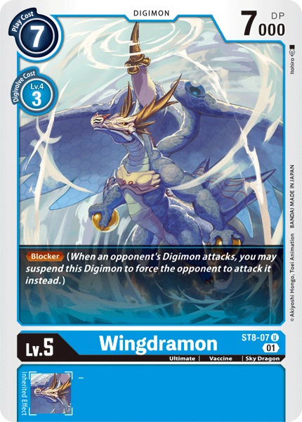 Wingdramon [ST8-07] [Starter Deck: Ulforce Veedramon] (ONLINE ORDER ONLY)
