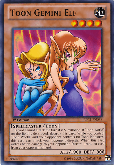 Toon Gemini Elf [BP02-EN033] Common (ONLINE ORDER ONLY)