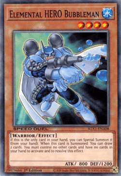 Elemental HERO Bubbleman [SGX1-ENA08] Common (ONLINE ORDER ONLY)