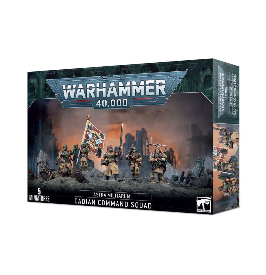 Warhammer 40k Astra Militarum Cadian Command Squad (ONLINE ORDER ONLY)