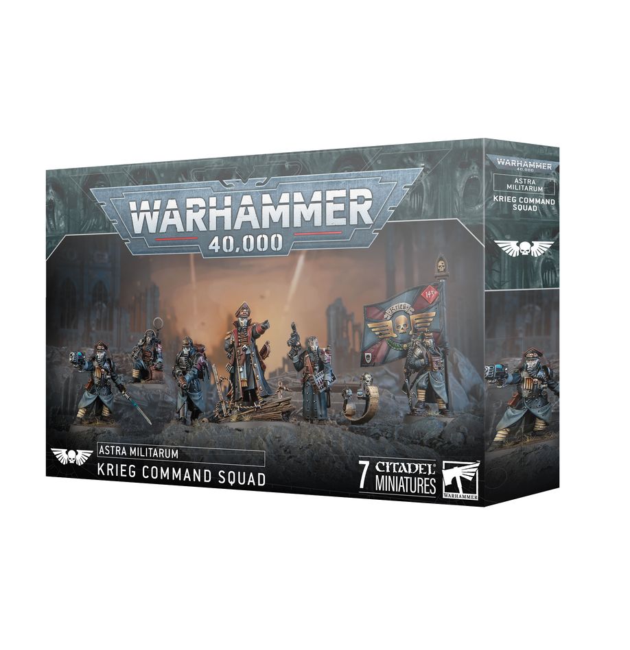 Warhammer 40k Astra Militarum Krieg Command Squad (ONLINE ORDER ONLY)
