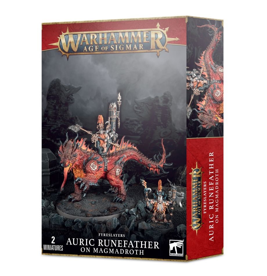 Warhammer: Fyreslayers - Auric Runefather on Magmadroth (ONLINE ORDER ONLY)