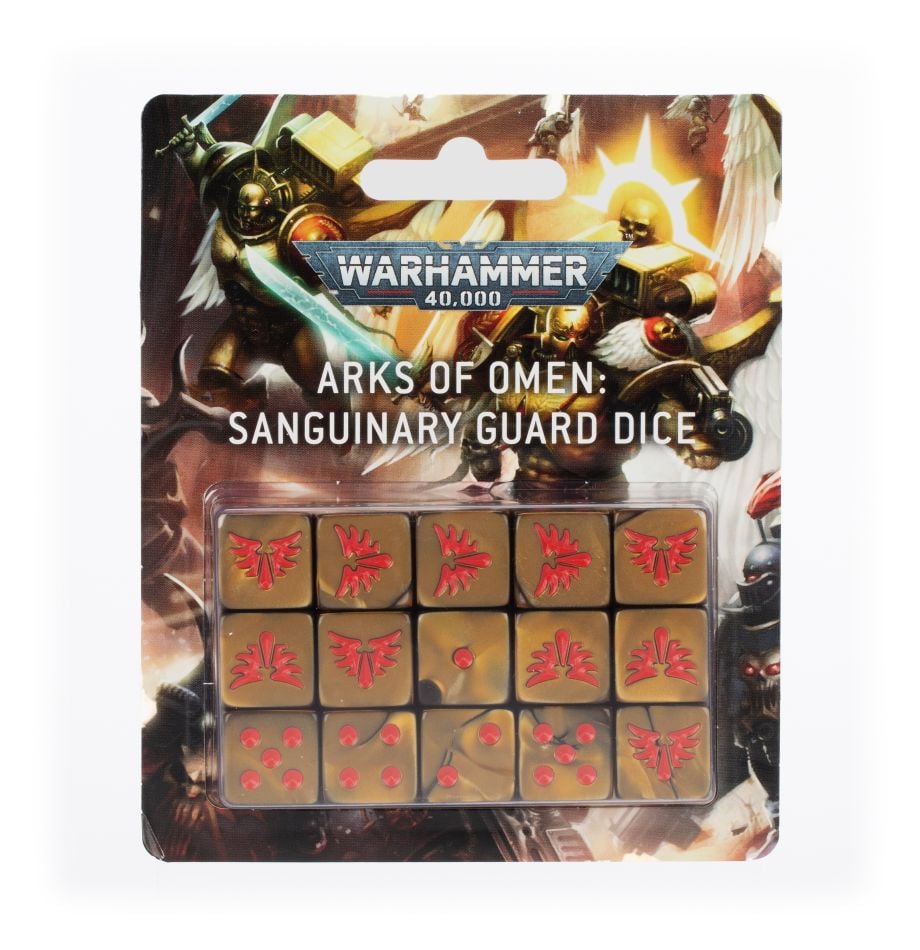 Warhammer 40K: Arks of Omen - Sanguinary Guard Dice Set (ONLINE ORDER ONLY)