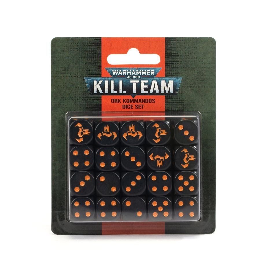 Kill Team: Ork Kommandos Dice Set (ONLINE ORDER ONLY)