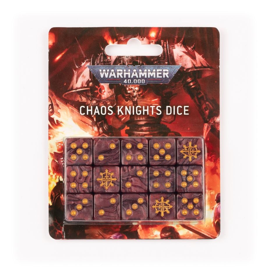 Warhammer 40K: Chaos Knights - Dice Set (2023) (ONLINE ORDER ONLY)