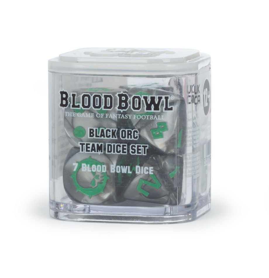Blood Bowl: Black Orc Team Dice Set (ONLINE ORDER ONLY)
