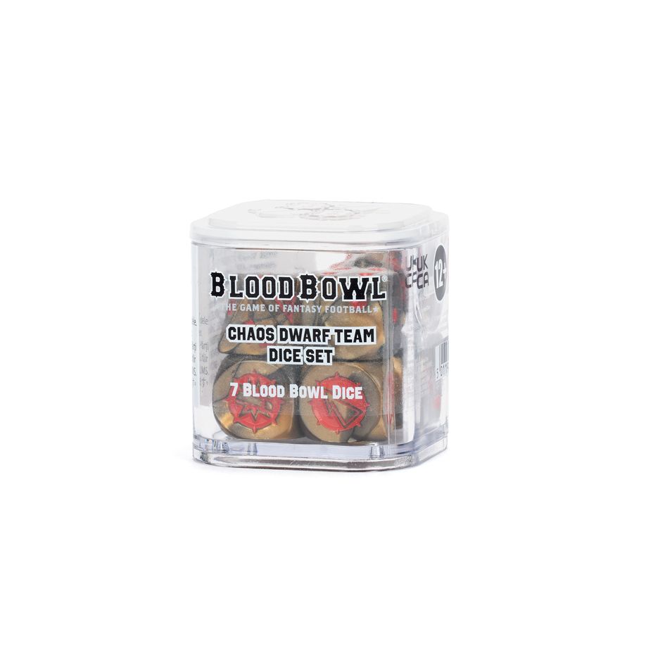 Blood Bowl: Chaos Dwarf Team Dice Set (ONLINE ORDER ONLY)
