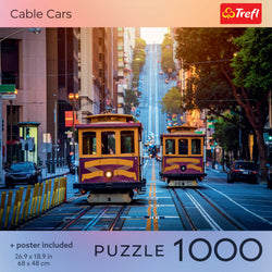 Trefl Red Cable Cars 1000 Piece Puzzle (ONLINE ORDER ONLY)
