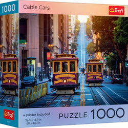 Trefl Red Cable Cars 1000 Piece Puzzle (ONLINE ORDER ONLY)