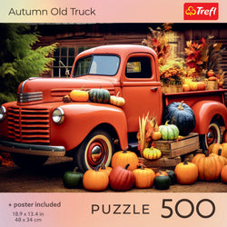 Trefl Red Autumn Old Truck 500 Piece Puzzle (ONLINE ORDER ONLY)