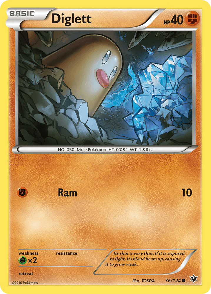 Diglett (36/124) [XY: Fates Collide] (Online Only)