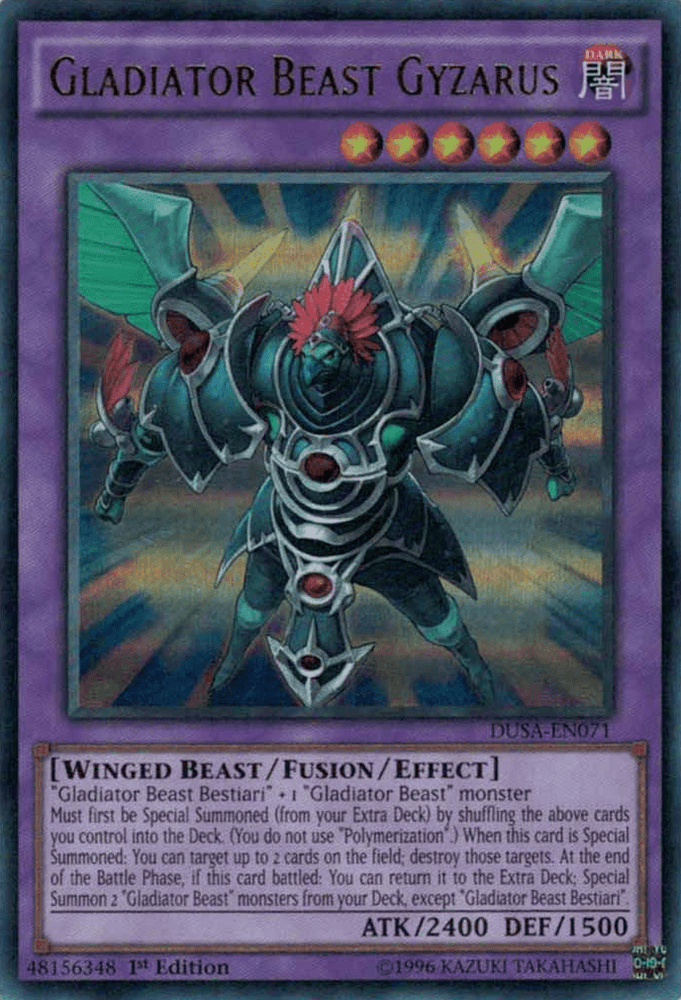 Gladiator Beast Gyzarus [DUSA-EN071] Ultra Rare (ONLINE ORDER ONLY)