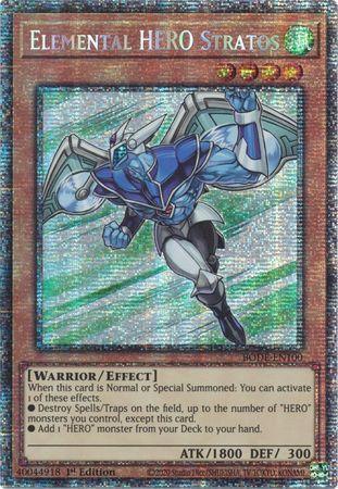 Elemental HERO Stratos [BODE-EN100] Starlight Rare (ONLINE ORDER ONLY)