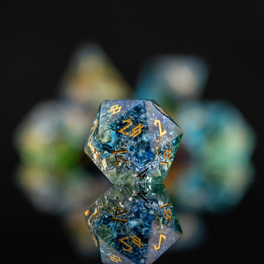 Mother Nature Shattered Glass Dice Set (ONLINE ORDER ONLY)