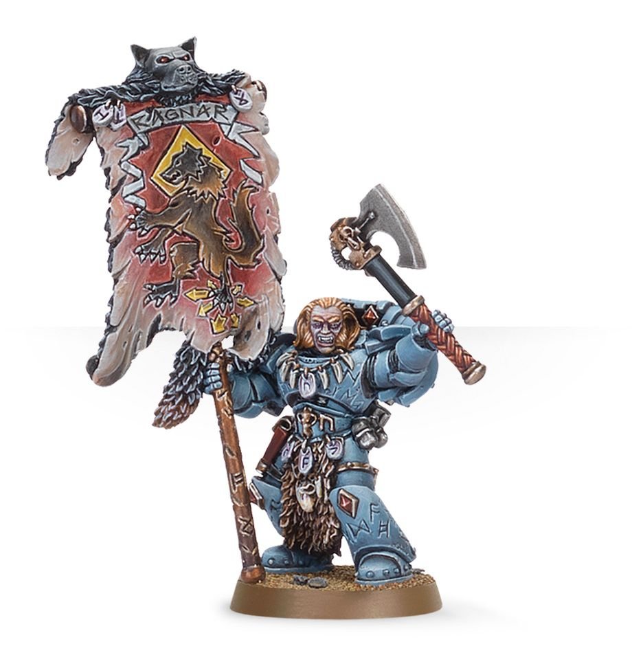 Warhammer 40K: Space Wolves - Grey Hunter with Wolf Standard (ONLINE ORDER ONLY)