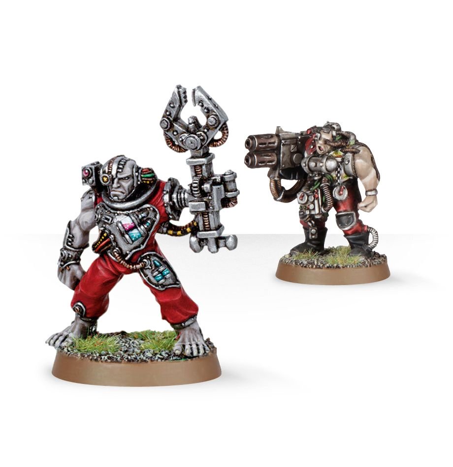Warhammer 40K: Space Marines Servitors with Multi-melta (ONLINE ORDER ONLY)