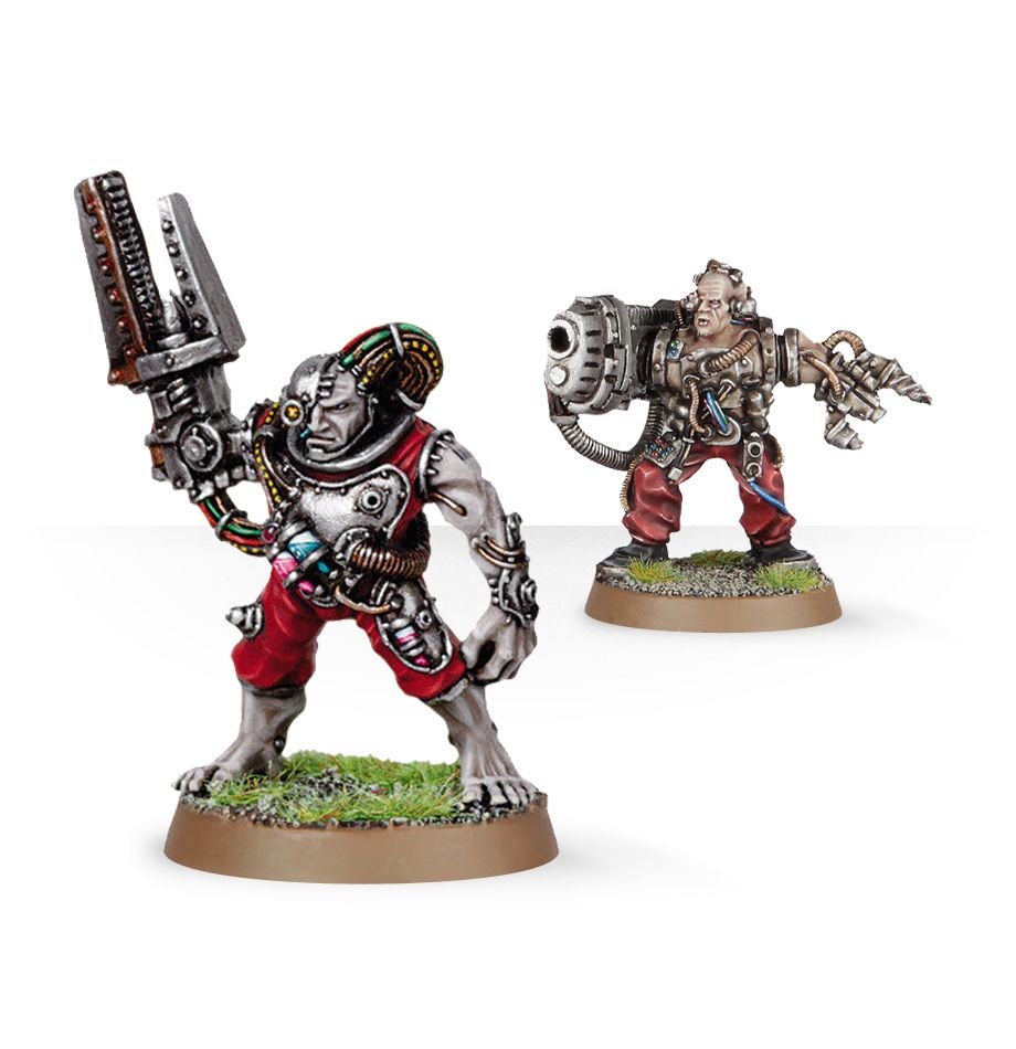Warhammer 40K: Space Marines Servitors with Plasma Cannon (ONLINE ORDER ONLY)