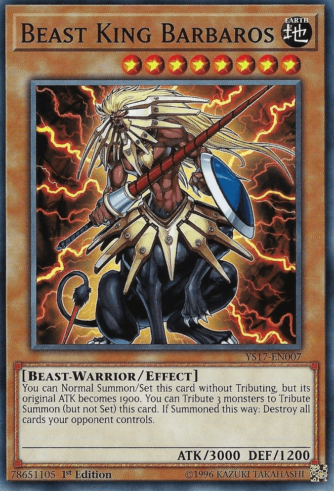 Beast King Barbaros [YS17-EN007] Common (ONLINE ORDER ONLY)