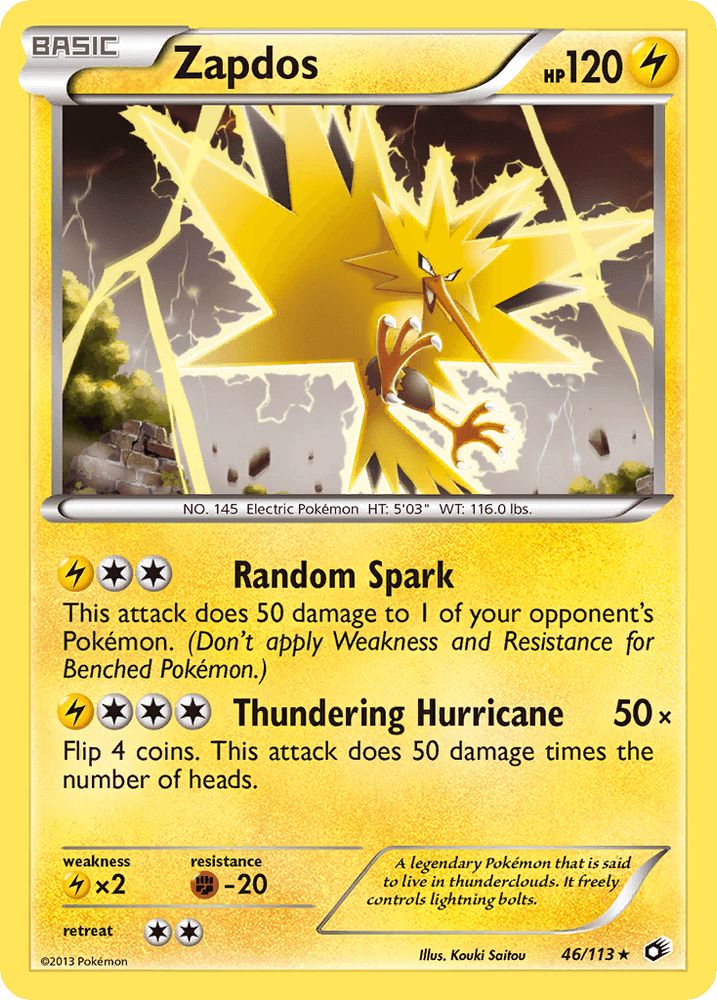 Zapdos (46/113) [Black & White: Legendary Treasures] (Online Only)