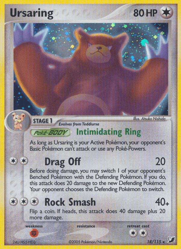 Ursaring (18/115) [EX: Unseen Forces] (Online Only)