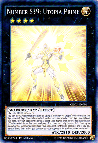 Number S39: Utopia Prime [CROS-EN094] Super Rare (ONLINE ORDER ONLY)